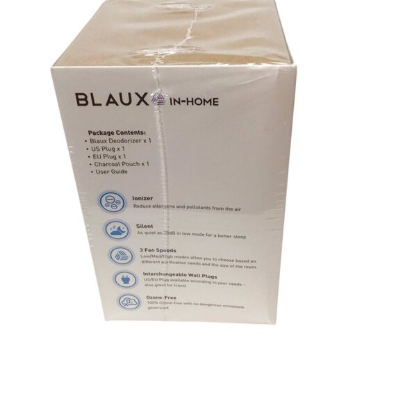 Blaux In-Home Deodorizer Air Purifier Plug In Activated Charcoal Pouch NEW NIB - Picture 4 of 6